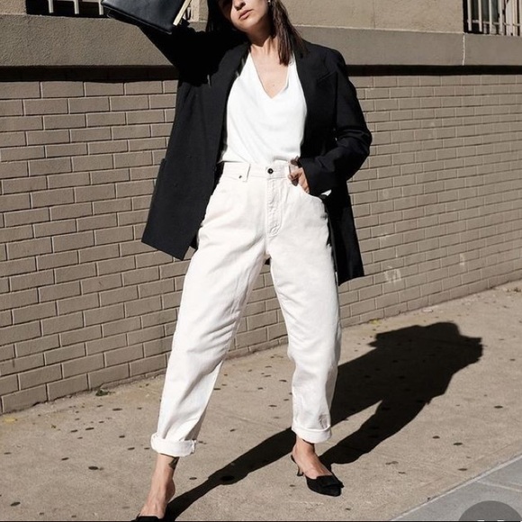 Twill ankle pants offwhite - Picture 3 of 5
